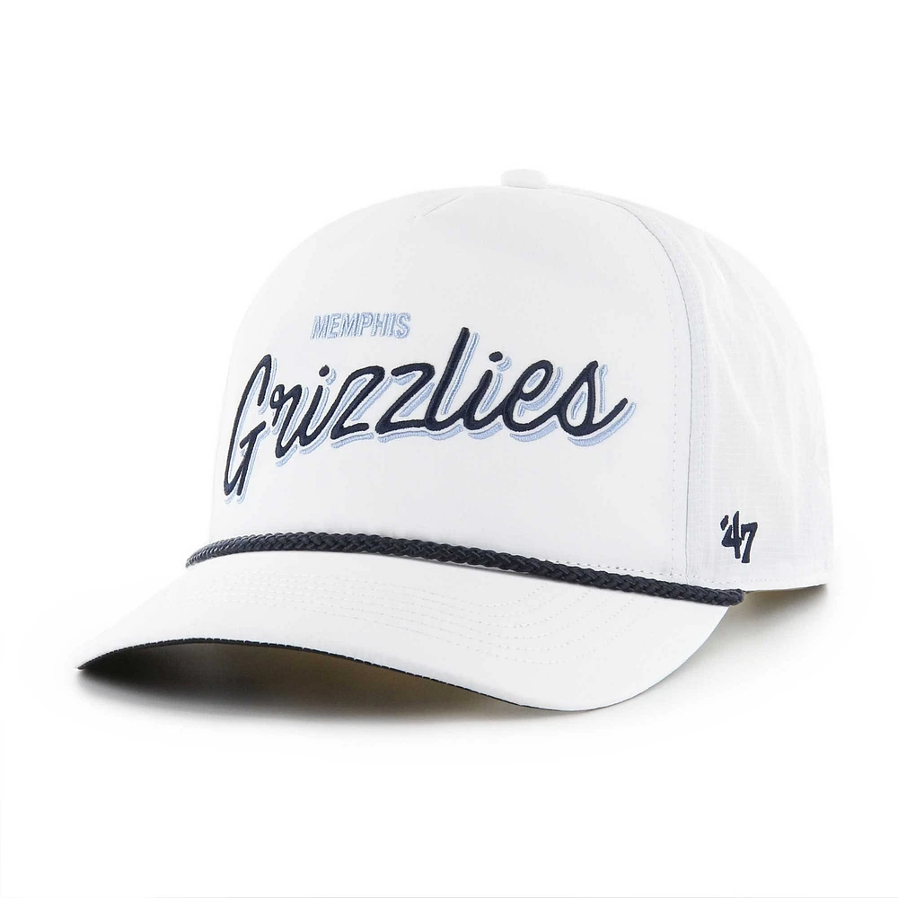 Men's '47 White Memphis Grizzlies Fairway Hitch brrr Adjustable Hat