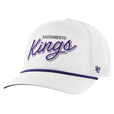 Men's '47 White Sacramento Kings Fairway Hitch brrr Adjustable Hat
