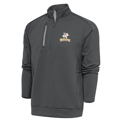 Men's Antigua  Pewter Albuquerque Isotopes Generation Quarter-Zip Pullover Top