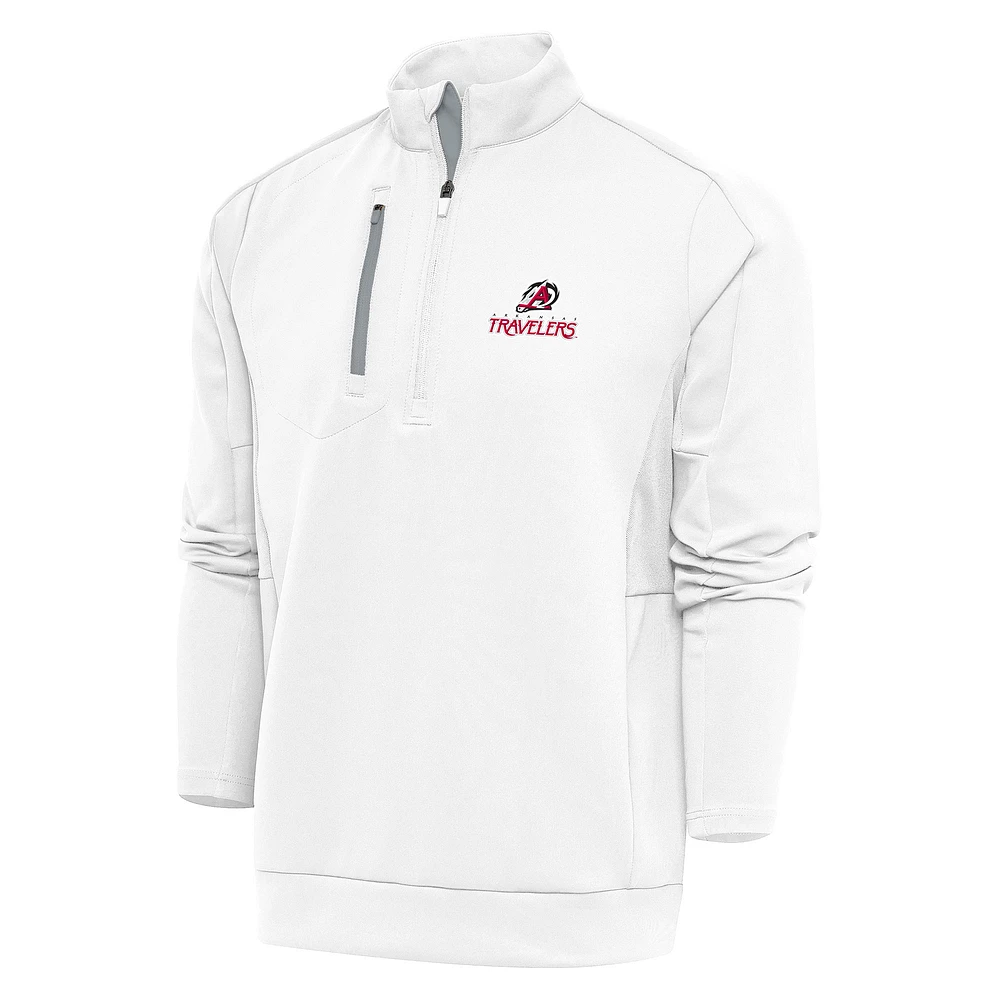 Men's Antigua Arkansas Travelers Generation Quarter-Zip Pullover Top
