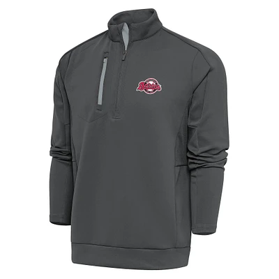 Men's Antigua Pewter Birmingham Barons Generation Quarter-Zip Pullover Top