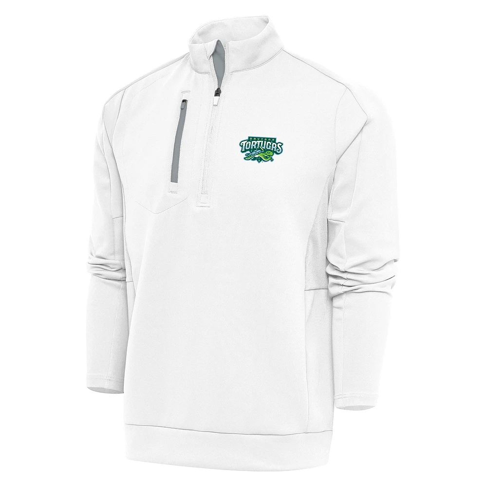 Men's Antigua Daytona Tortugas Generation Quarter-Zip Pullover Top