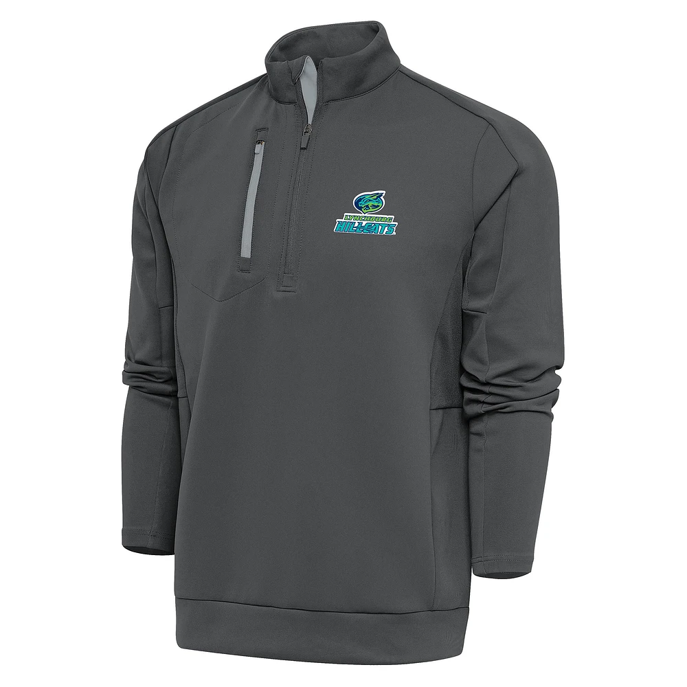 Men's Antigua Pewter Lynchburg Hillcats Generation Quarter-Zip Pullover Top
