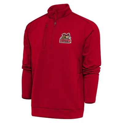 Men's Antigua Modesto Nuts Generation Quarter-Zip Pullover Top