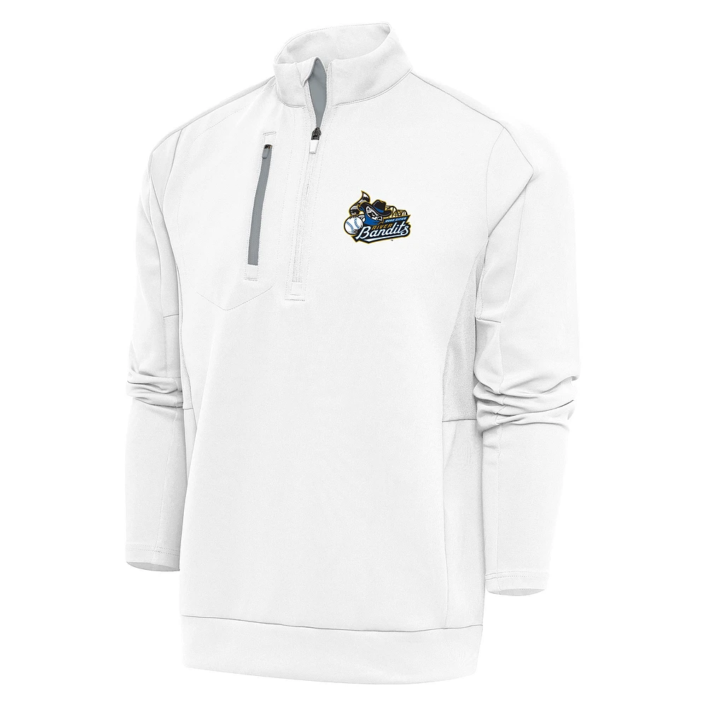 Men's Antigua Quad Cities River Bandits Generation Quarter-Zip Pullover Top