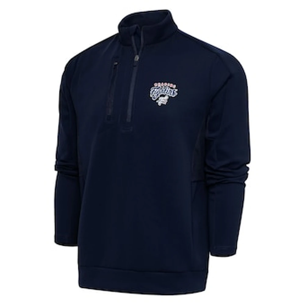 Men's Antigua Navy Reading Phillies Generation Quarter-Zip Pullover Top