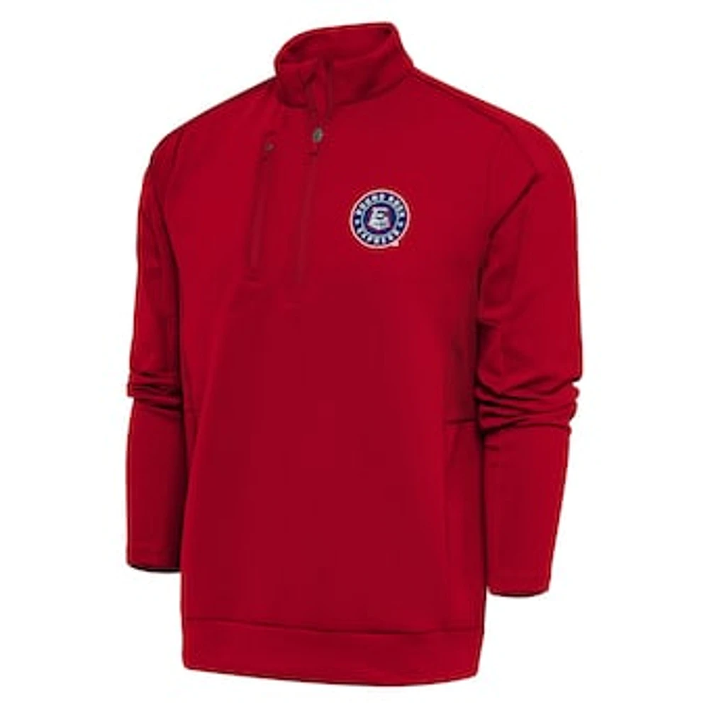 Men's Antigua Round Rock Express Generation Quarter-Zip Pullover Top