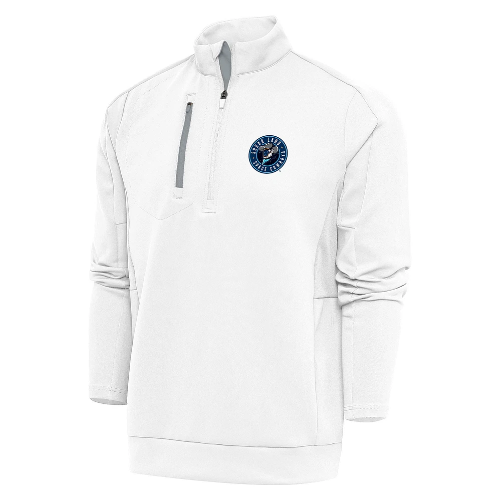 Men's Antigua Sugar Land Space Cowboys Generation Quarter-Zip Pullover Top