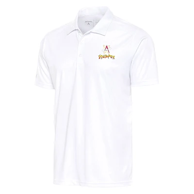 Men's Antigua White Albuquerque Isotopes Tribute Polo