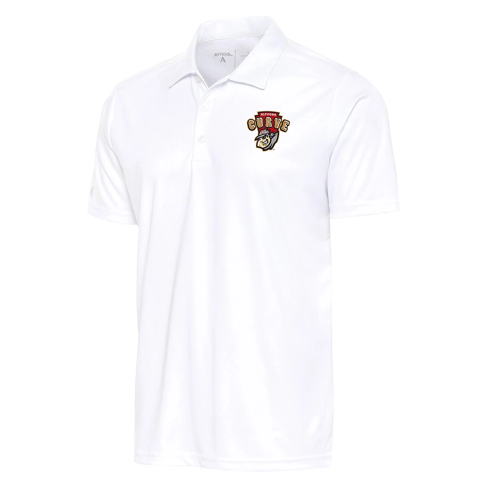 Men's Antigua White Altoona Curve Tribute Polo