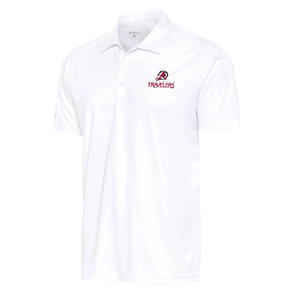 Men's Antigua White Arkansas Travelers Tribute Polo