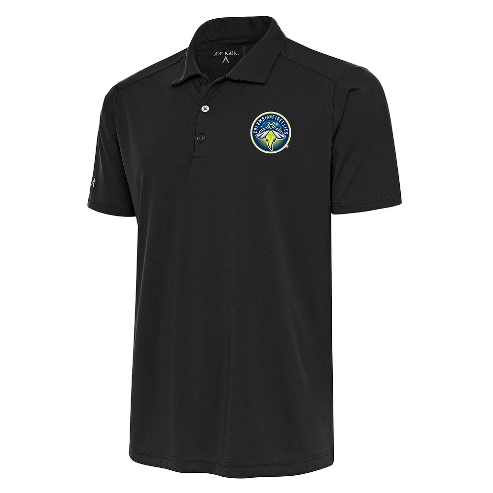 Men's Antigua Gray Columbia Fireflies Tribute Polo