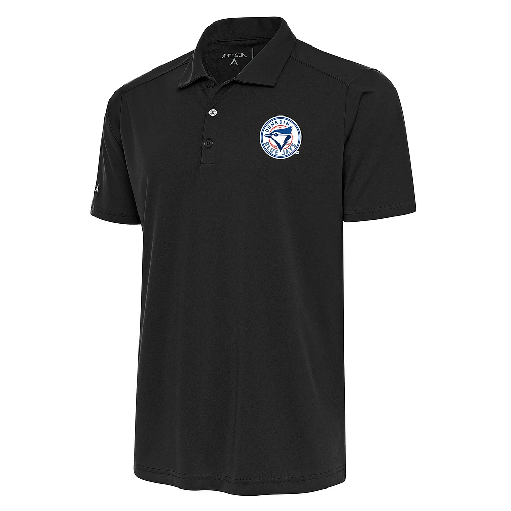 Men's Antigua Gray Dunedin Blue Jays Tribute Polo