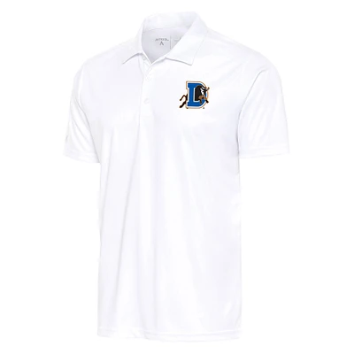 Men's Antigua White Durham Bulls Tribute Polo
