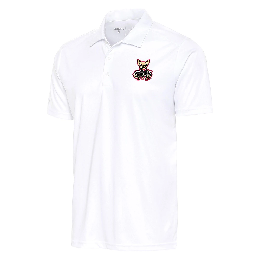 Men's Antigua White El Paso Chihuahuas Tribute Polo