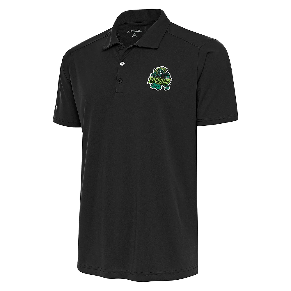 Men's Antigua Gray Eugene Emeralds Tribute Polo