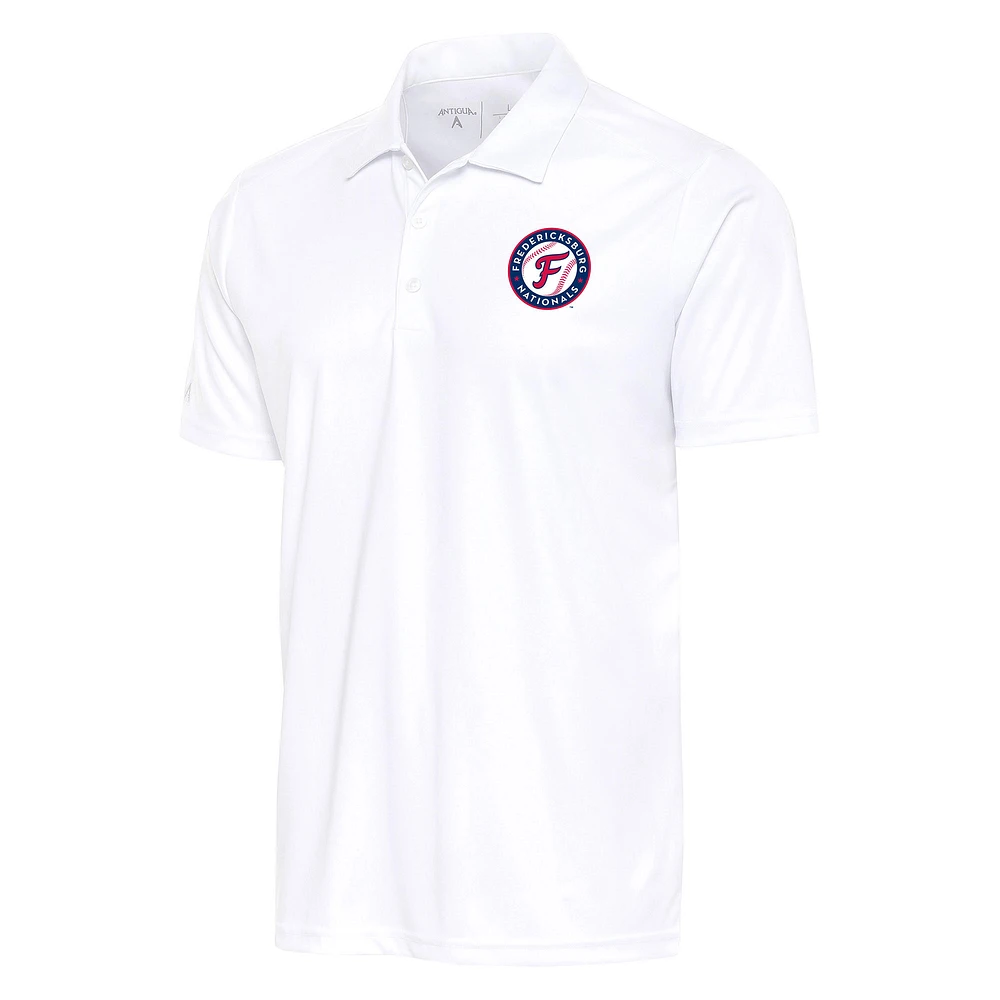 Men's Antigua White Fredericksburg Nationals Tribute Polo
