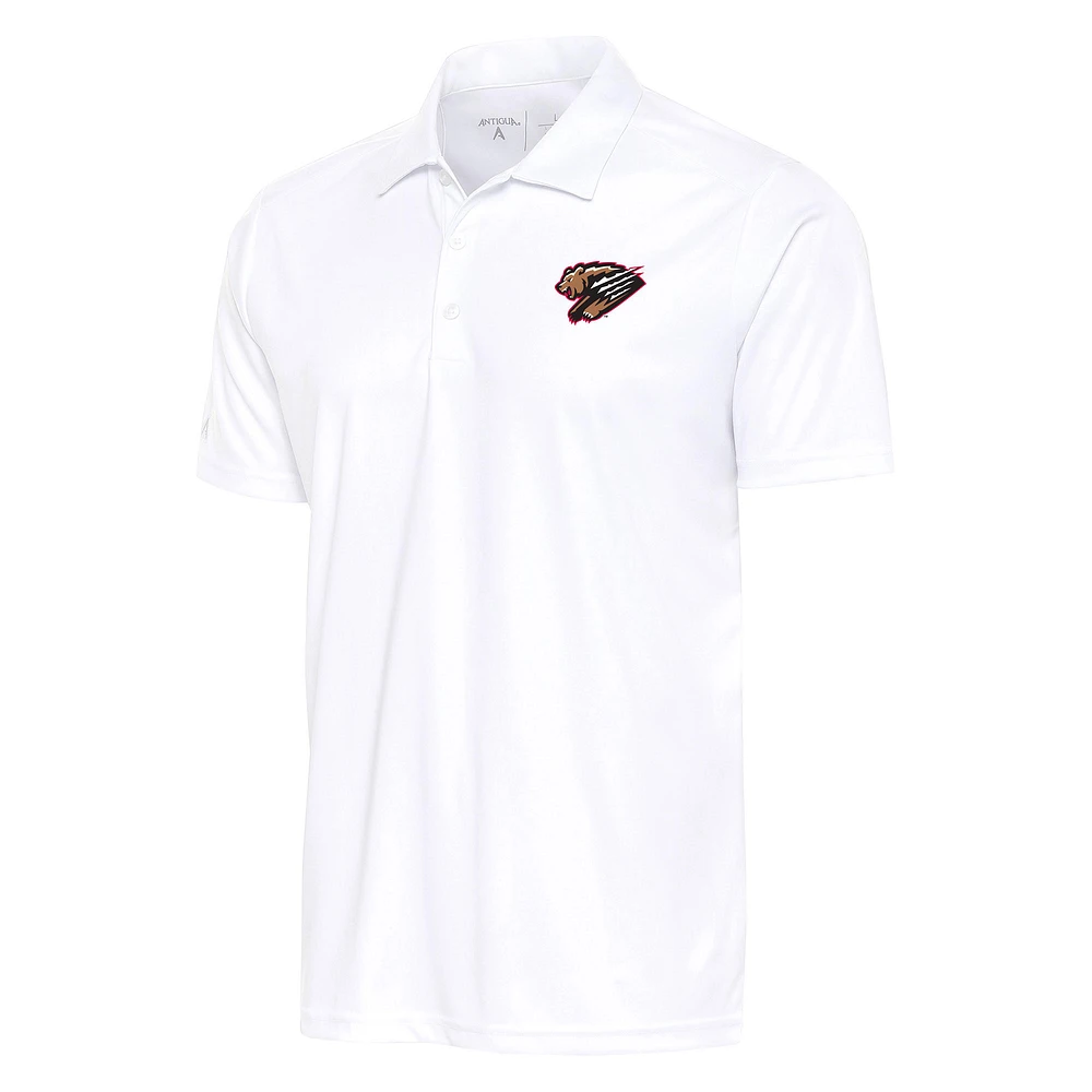 Men's Antigua White Fresno Grizzlies Tribute Polo