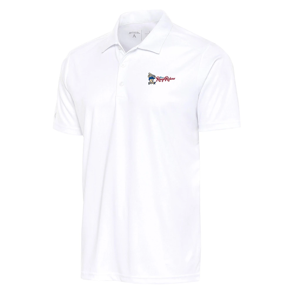 Men's Antigua White Frisco RoughRiders Tribute Polo