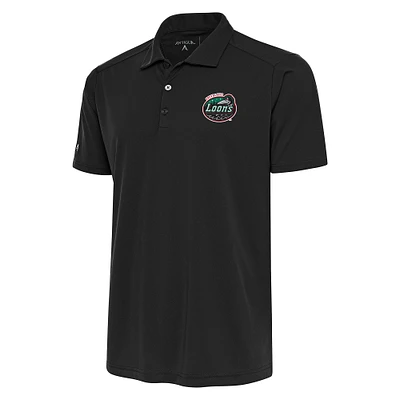 Men's Antigua Gray Great Lakes Loons Tribute Polo