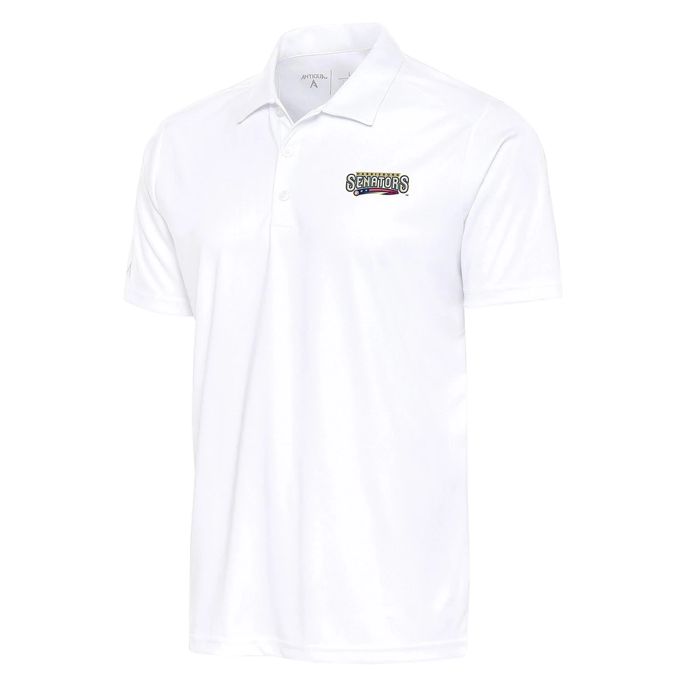Men's Antigua White Harrisburg Senators Tribute Polo