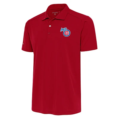 Men's Antigua Red Iowa Cubs Tribute Polo