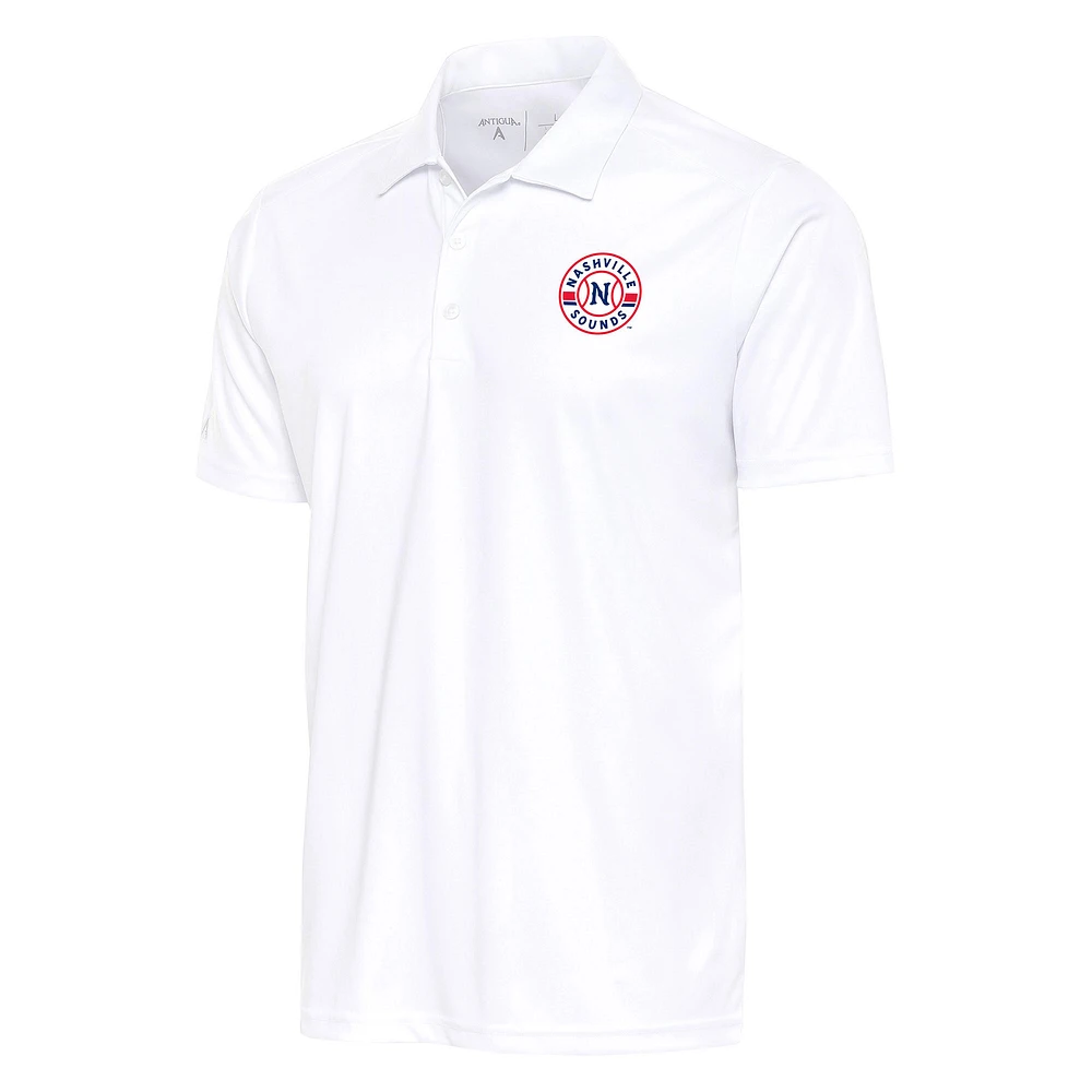 Men's Antigua White Nashville Sounds Tribute Polo