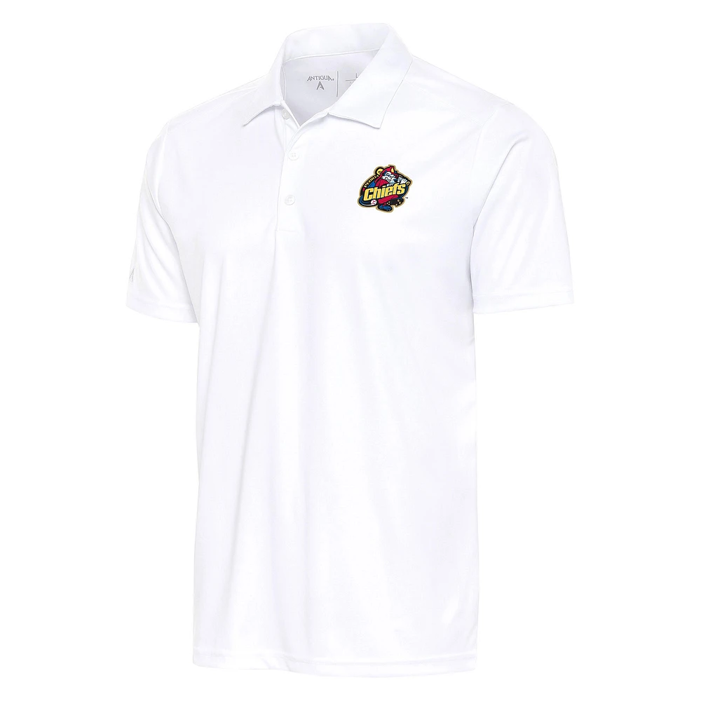 Men's Antigua White Peoria Chiefs Tribute Polo