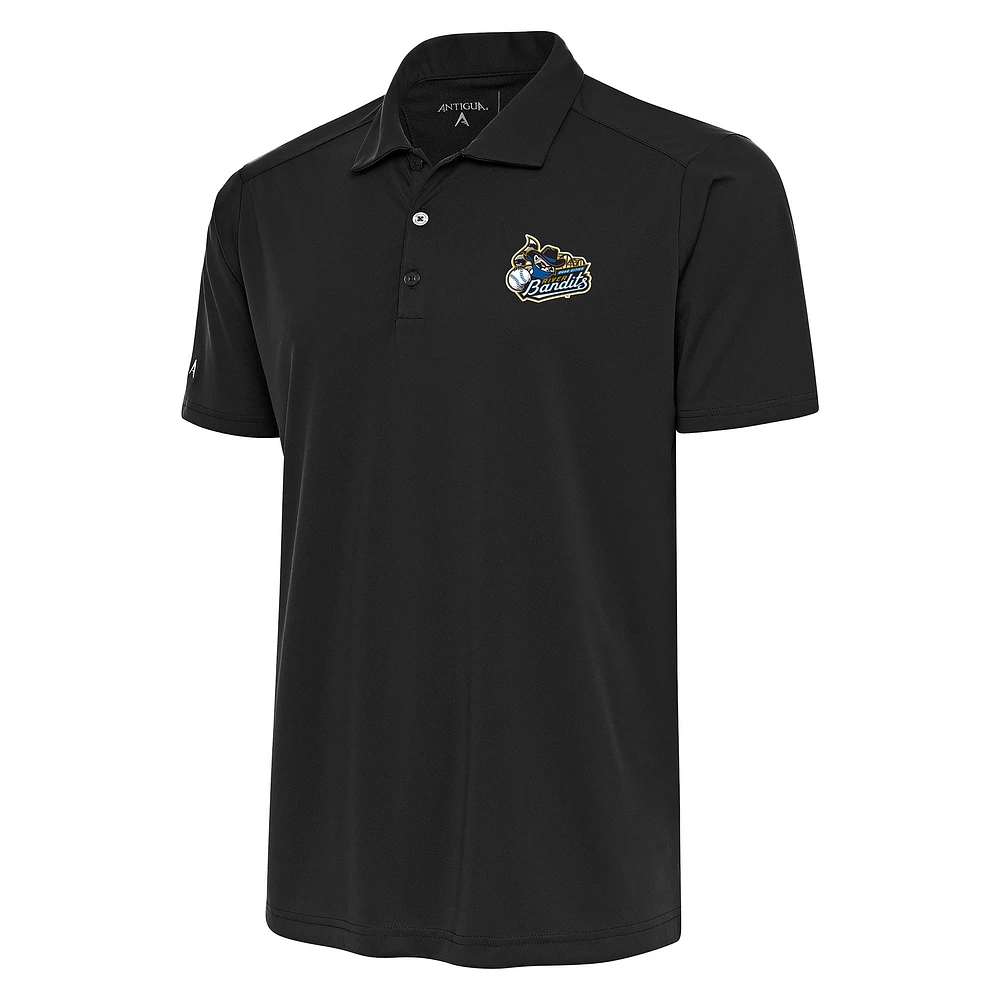 Men's Antigua Gray Quad Cities River Bandits Tribute Polo