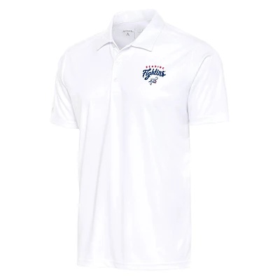 Men's Antigua White Reading Phillies Tribute Polo