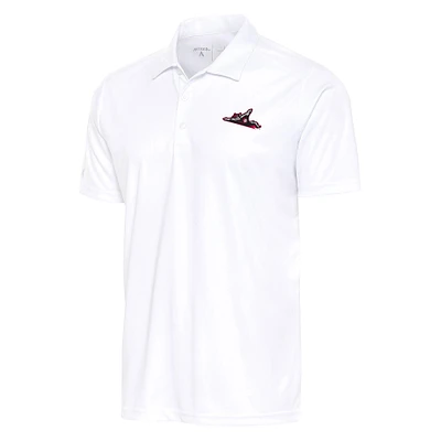 Men's Antigua White Richmond Flying Squirrels Tribute Polo