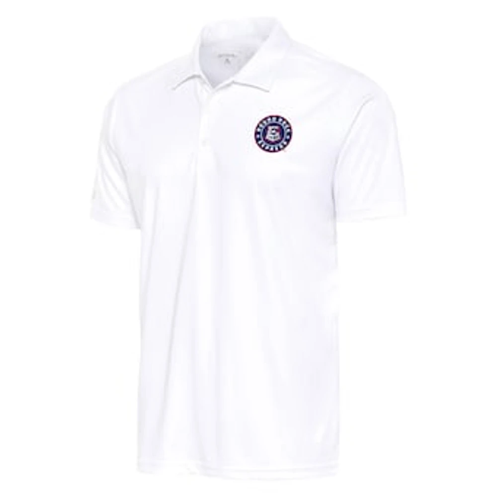 Men's Antigua White Round Rock Express Tribute Polo