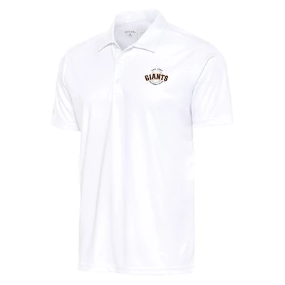 Men's Antigua White San Jose Giants Tribute Polo