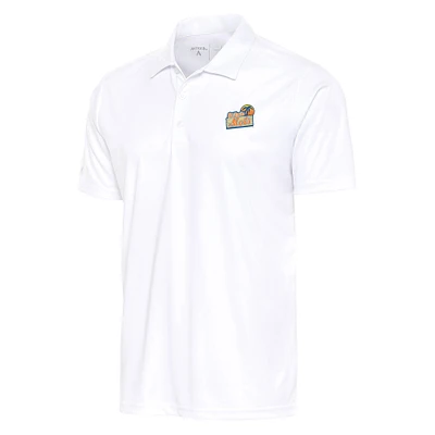 Men's Antigua White St. Lucie Mets Tribute Polo