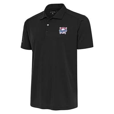 Men's Antigua  Gray Stockton Ports Tribute Polo