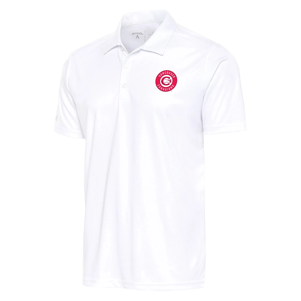Men's Antigua White Vancouver Canadians Tribute Polo