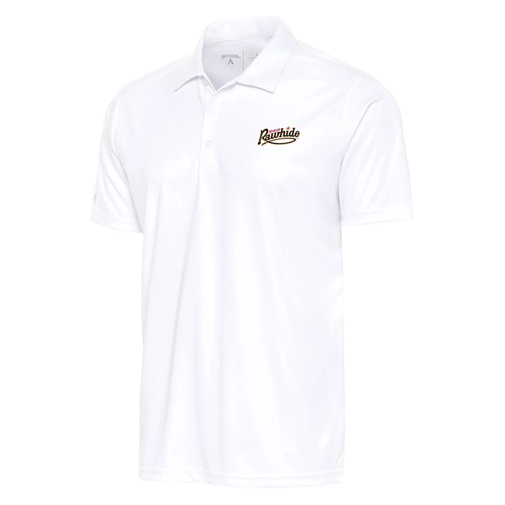 Men's Antigua White Visalia Rawhide Tribute Polo