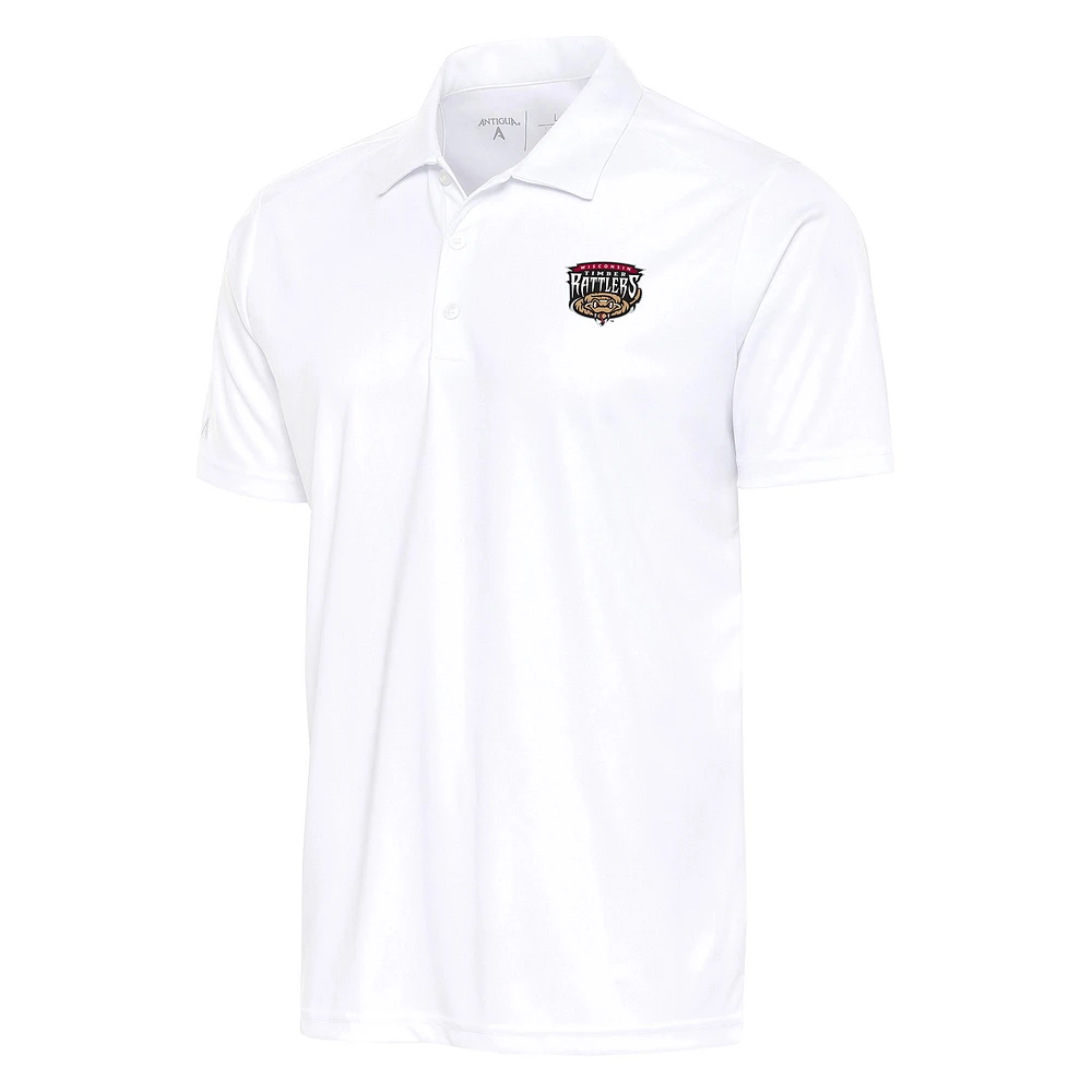 Men's Antigua White Wisconsin Timber Rattlers Tribute Polo