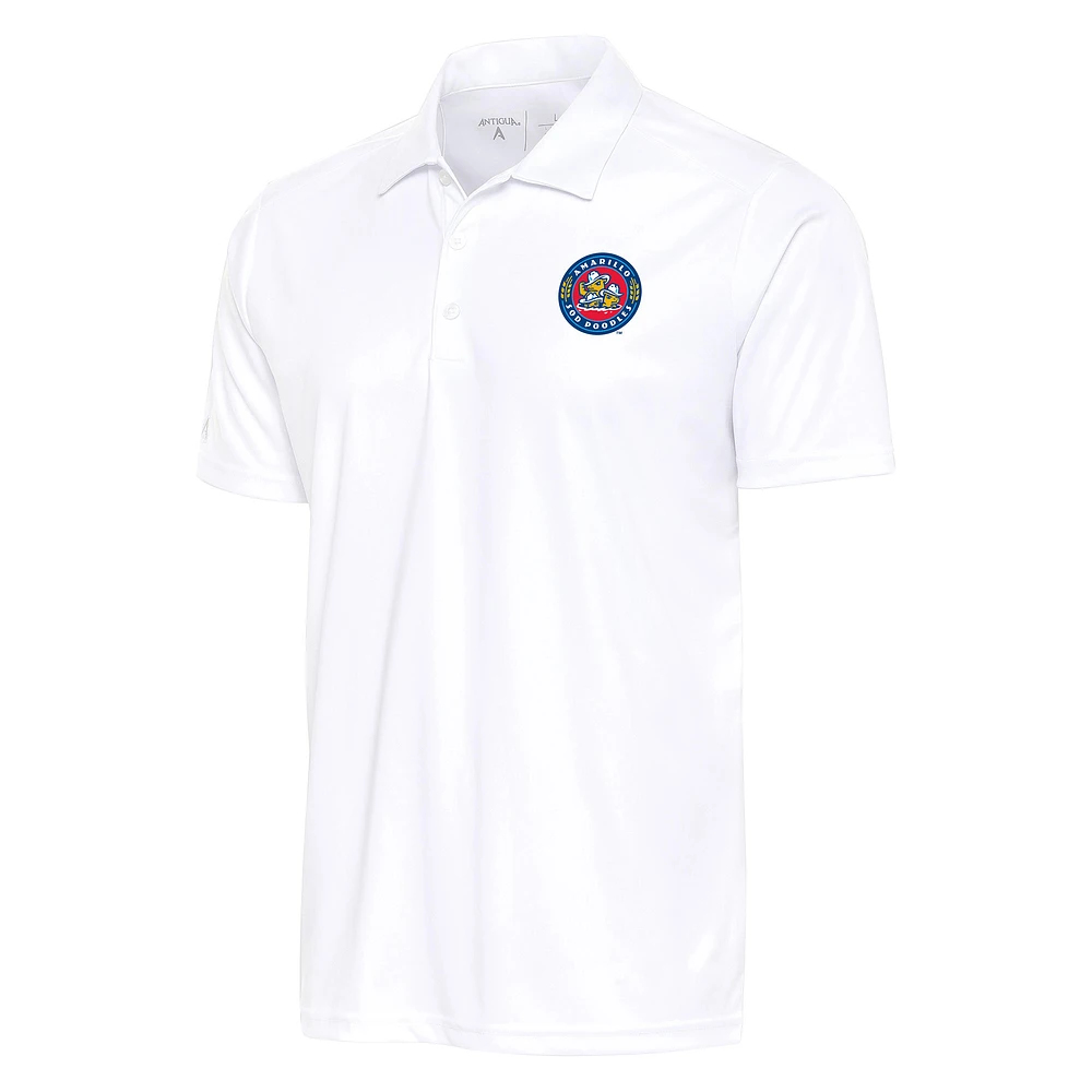Men's Antigua White Amarillo Sod Poodles Big & Tall Tribute Polo