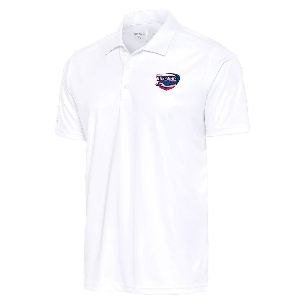 Men's Antigua White Clearwater Threshers Big & Tall Tribute Polo