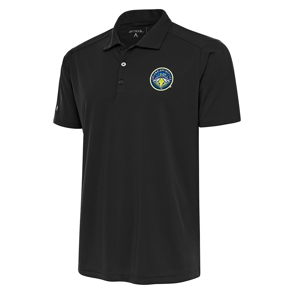 Men's Antigua Gray Columbia Fireflies Big & Tall Tribute Polo