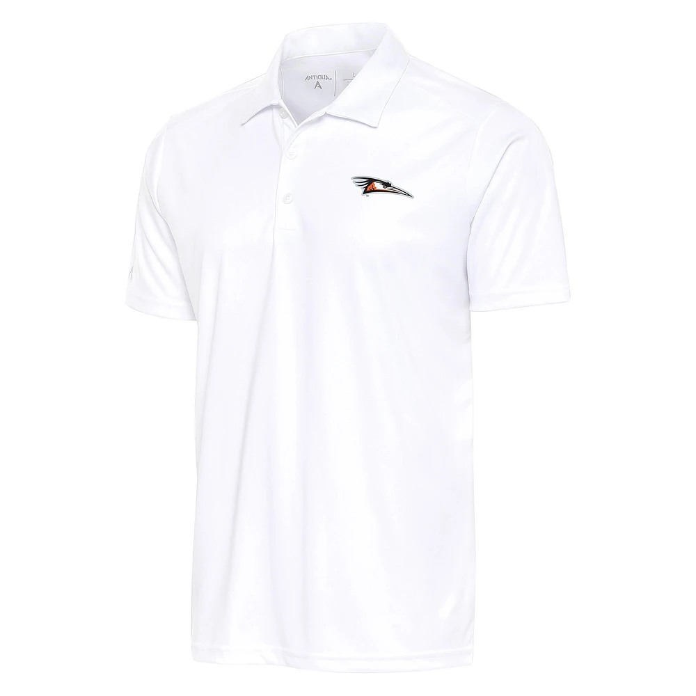Men's Antigua White Delmarva Shorebirds Big & Tall Tribute Polo