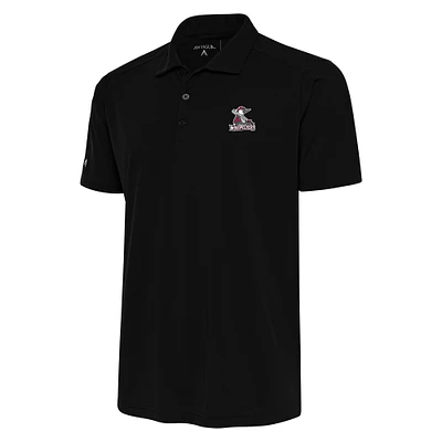 Men's Antigua Black Fayetteville Woodpeckers Big & Tall Tribute Polo