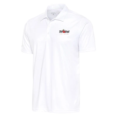 Men's Antigua White Fort Wayne TinCaps Big & Tall Tribute Polo