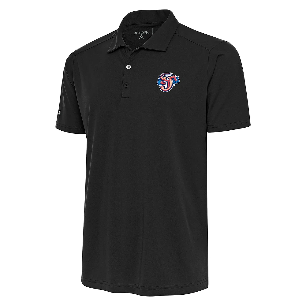 Men's Antigua Gray Jacksonville Jumbo Shrimp Big & Tall Tribute Polo