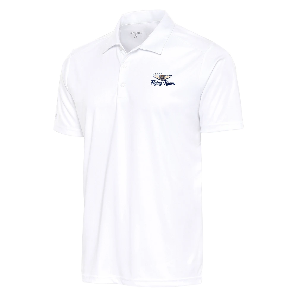 Men's Antigua White Lakeland Flying Tigers Big & Tall Tribute Polo