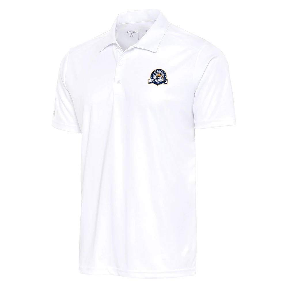 Men's Antigua White Midland Rockhounds Big & Tall Tribute Polo