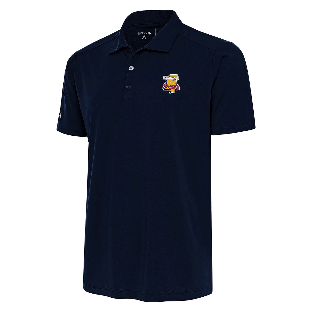 Men's Antigua Navy Mississippi Braves Big & Tall Tribute Polo