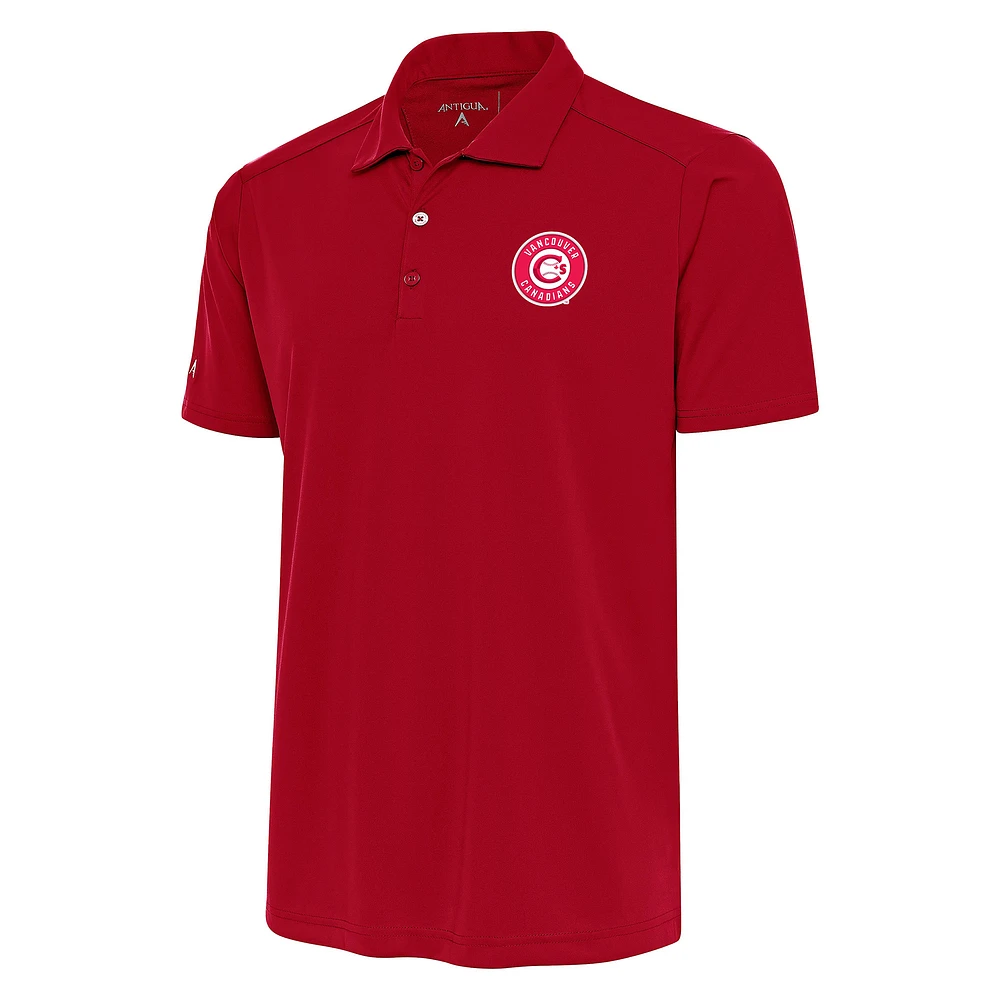 Men's Antigua Red Vancouver Canadians Big & Tall Tribute Polo
