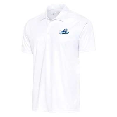 Men's Antigua White West Michigan Whitecaps Big & Tall Tribute Polo